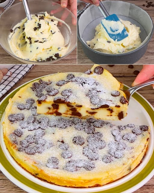 Pastel Cremoso con Chispas de Chocolate