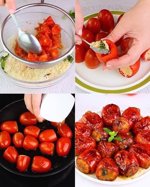 Tomates Piccadilly rellenos: guarnición fácil, ligera y deliciosa