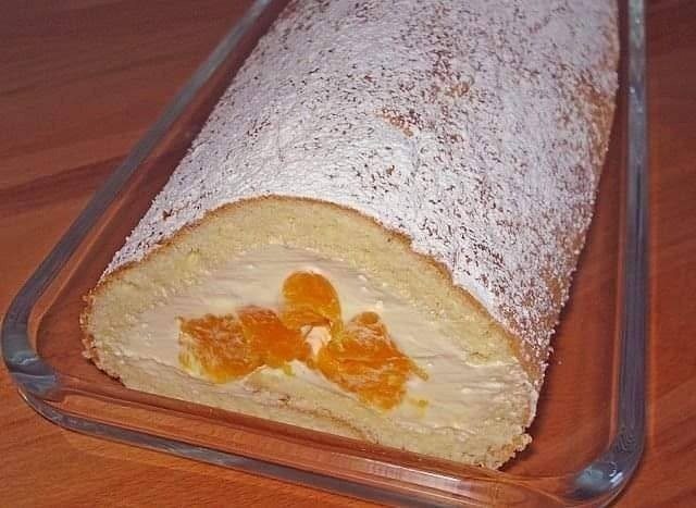 Quark Mandarín – Rollo de Esponja