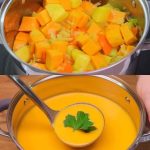 ¡Esta sopa de calabaza está tan deliciosa que la preparo todos los días!