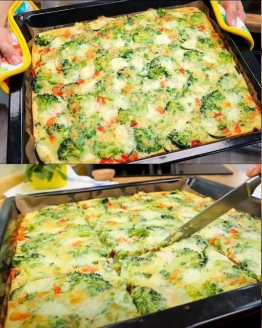 Pizza de Verduras en Sartén