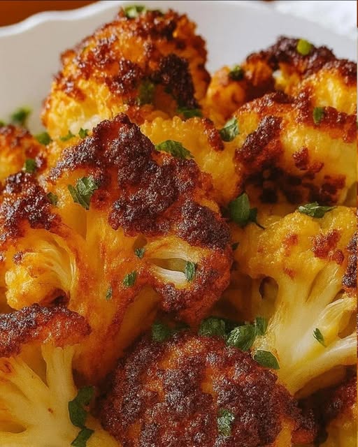 Coliflor al Horno con Ajo, Pimentón y Cúrcuma