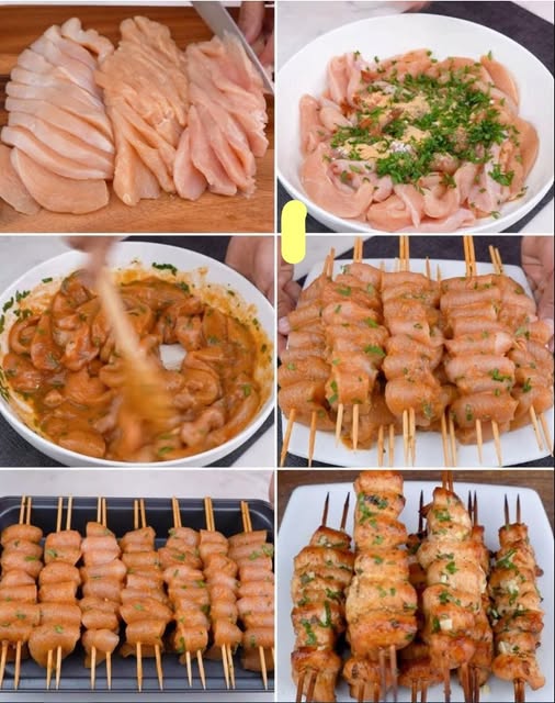 Brochetas de Pollo: Una Receta Sabrosa para Toda la Familia