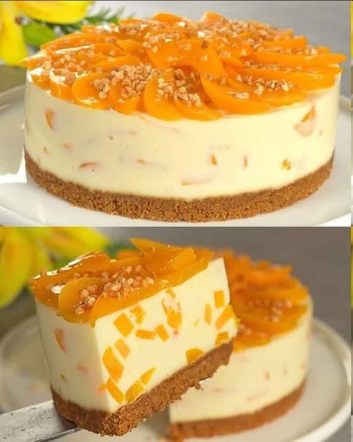 Postre Espectacular de Duraznos y Crema