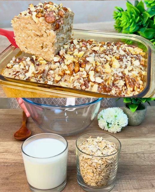 Pastel de Avena Saludable para el Desayuno