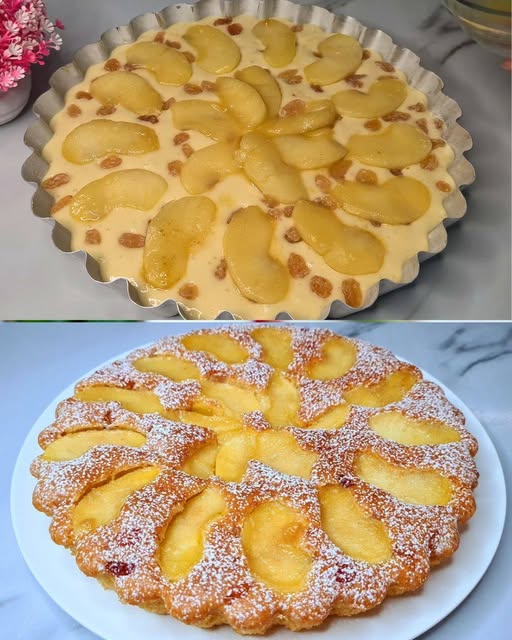 Tarta de Manzana y Pasas – Sencilla y Deliciosa
